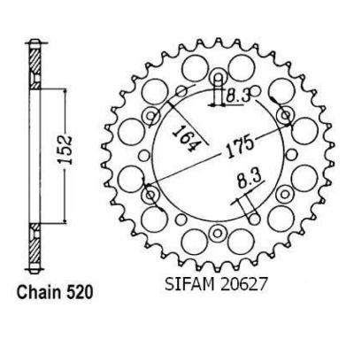 Rozeta pro Yamaha 20627CZ52
